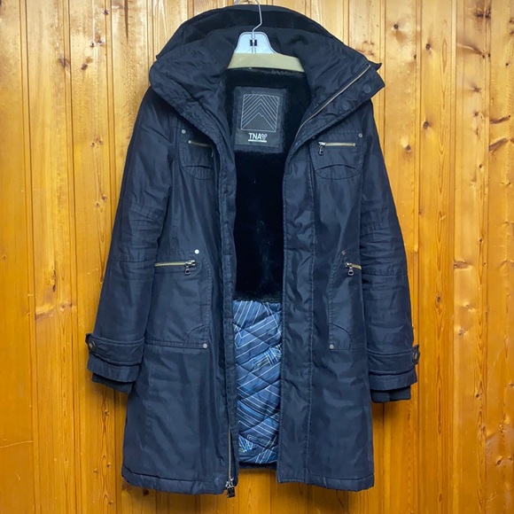 TNA Verbier Women's Black Parka Water & Wind Resistant Warm Snow Jacket - Picture 1 of 13